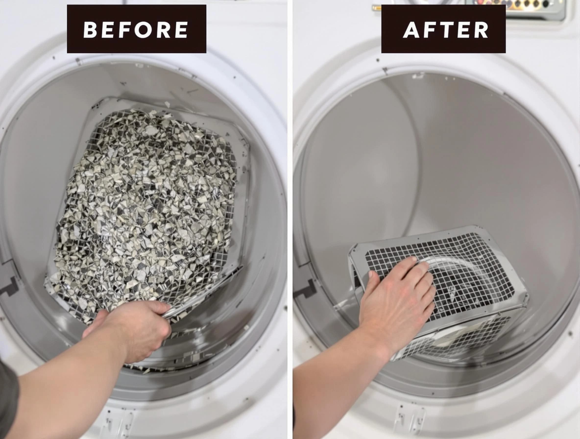 Professional lint trap cleaning by Saratoga Springs Dryer Vent Cleaning in Saratoga Springs