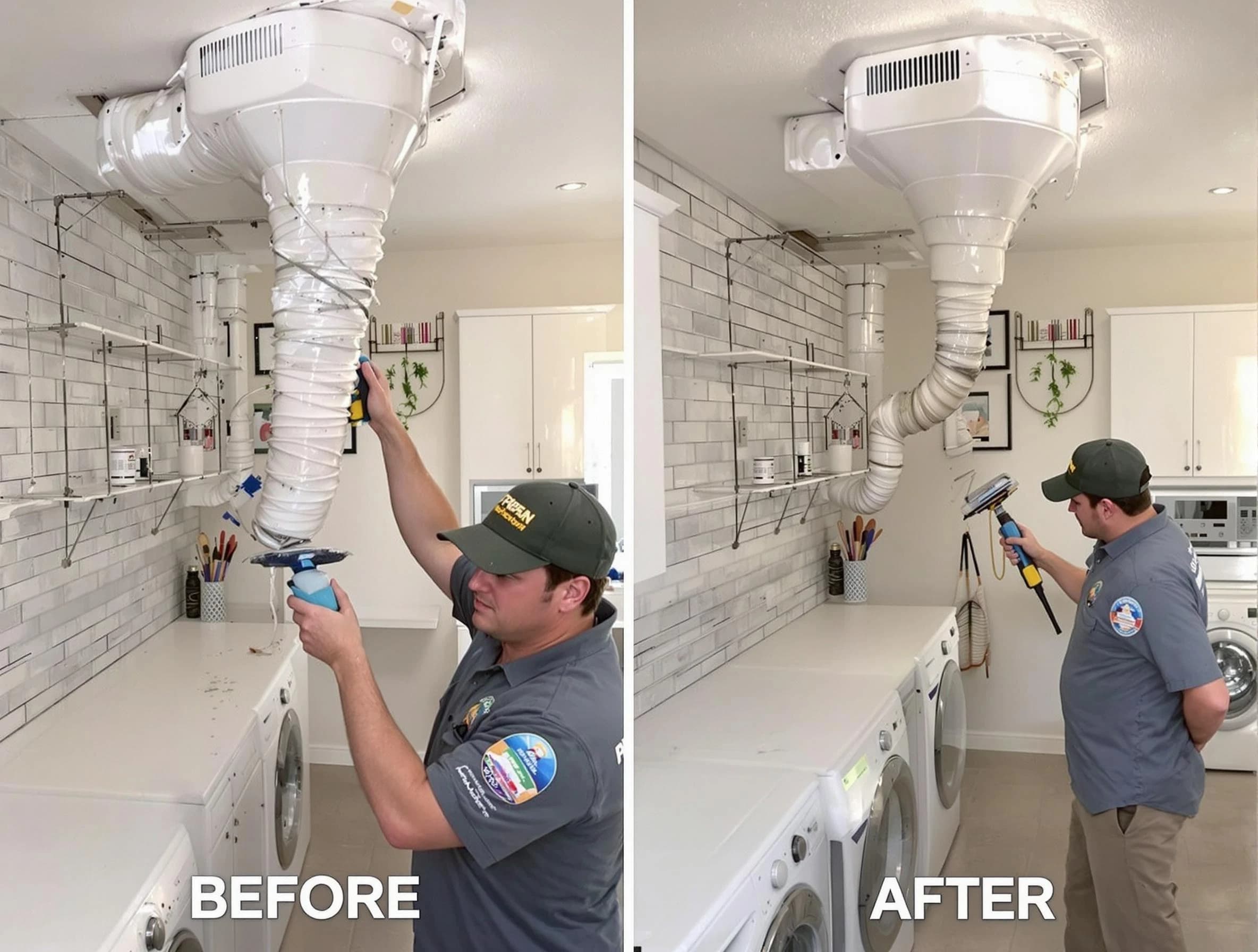Professional dryer exhaust vent cleaning by Saratoga Springs Dryer Vent Cleaning in Saratoga Springs