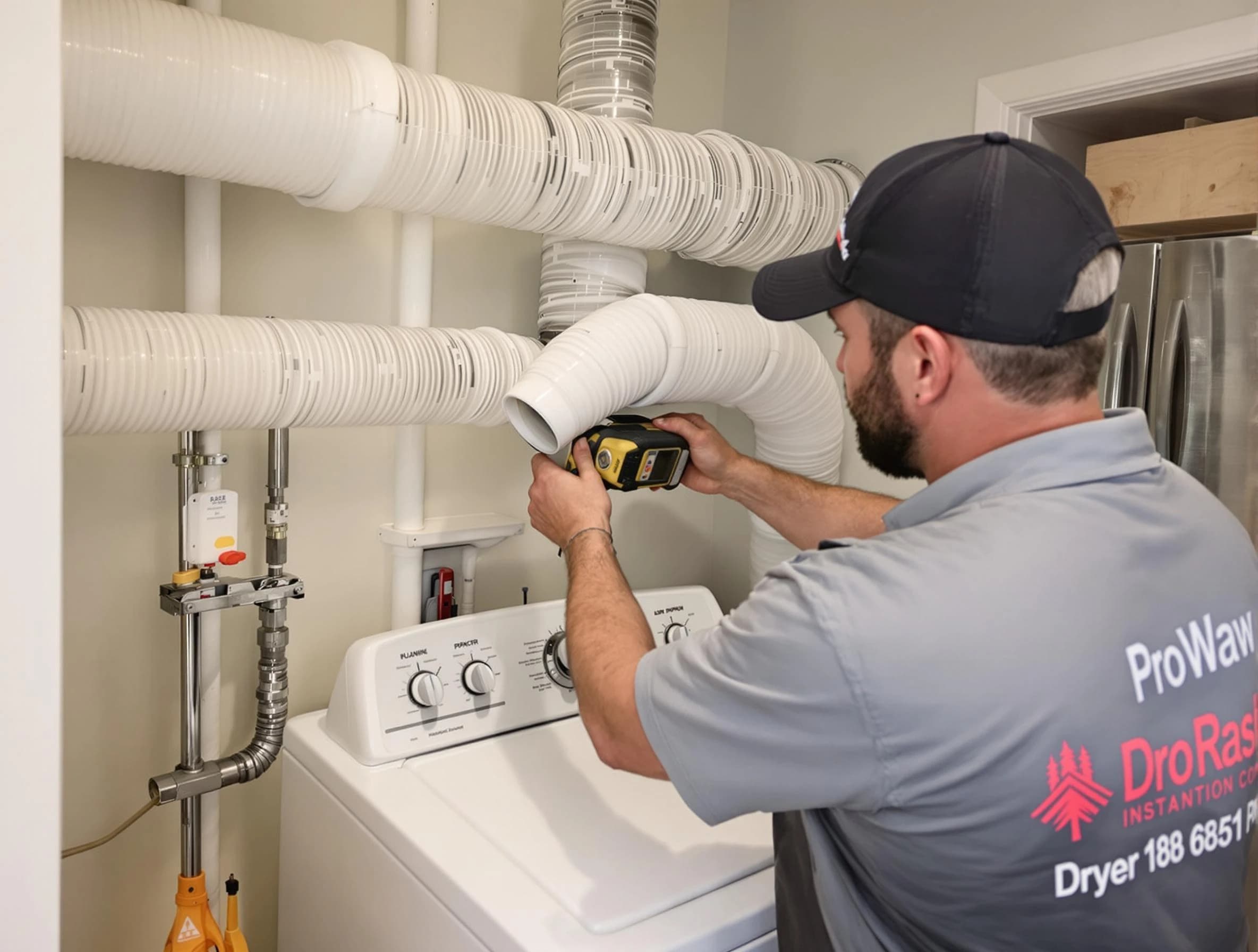 Professional dryer vent hose installation by Saratoga Springs Dryer Vent Cleaning in Saratoga Springs
