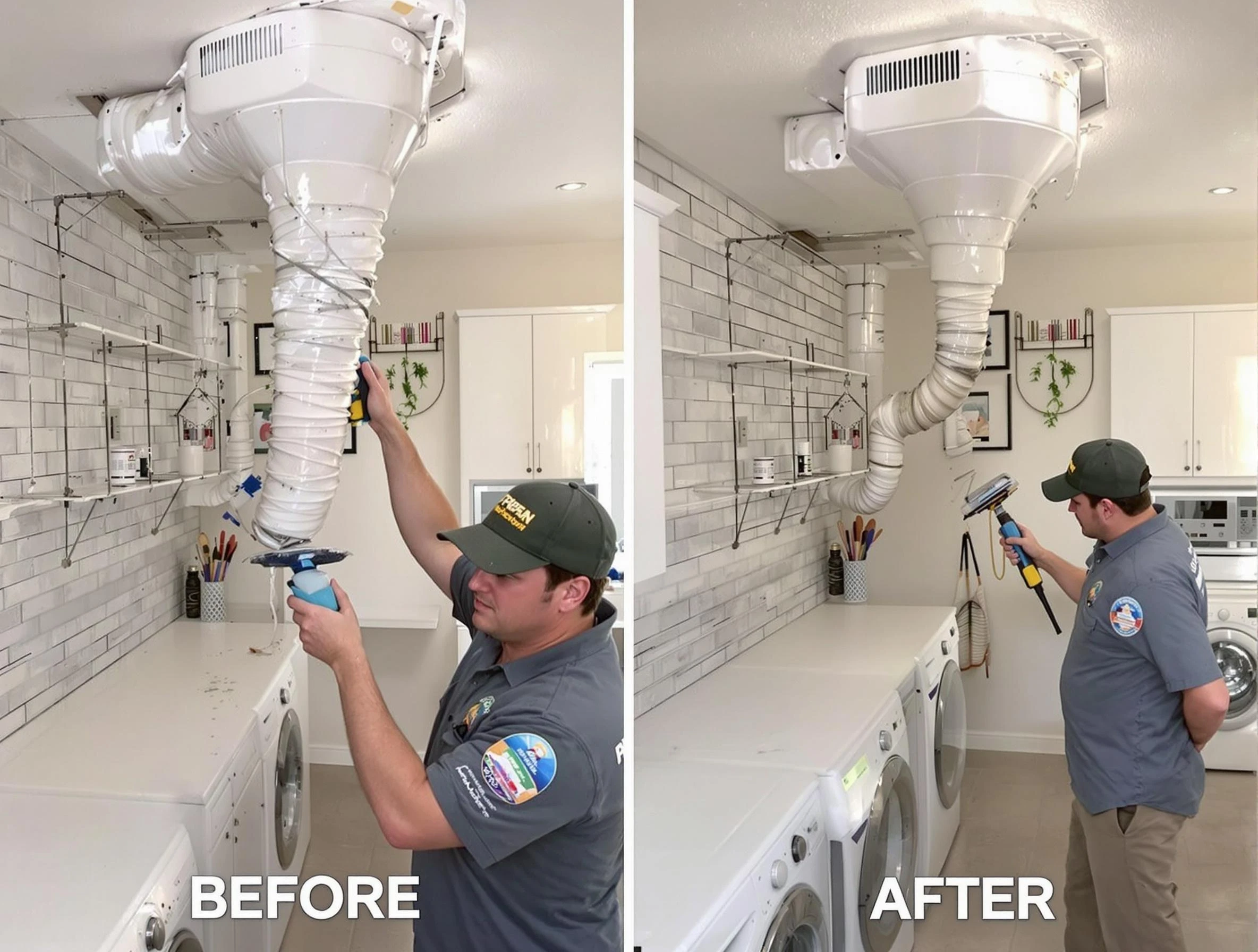 Professional dryer exhaust vent cleaning by Saratoga Springs Dryer Vent Cleaning in Saratoga Springs